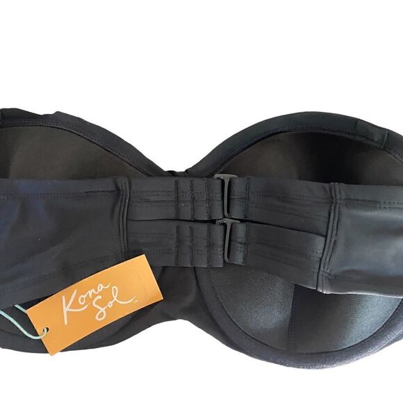 Kona Sol NEW bandeau bikini TOP Removable straps 16W & 18W - Picture 5 of 5